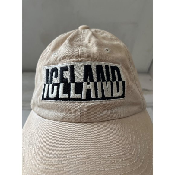 Iceland adjustable back tan ball cap - Picture 5 of 5